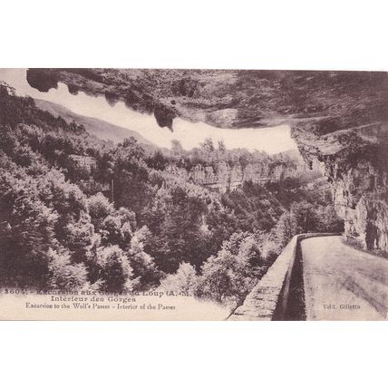 Excursion Aux Gorges Du Loup Interieur Des Gorges Postcard