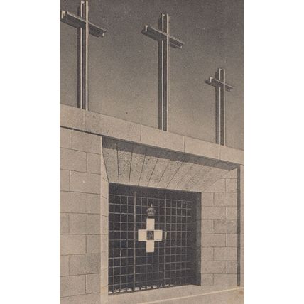 Military Memorial of Redipuglia Ingresso Alla Cappella Italian Old Postcard
