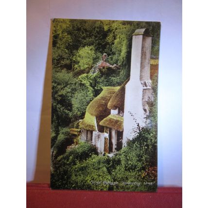 CORNA COTTAGE, SELWORTHY GREEN, SOMERSET. used vintage postcard 1961 pm #
