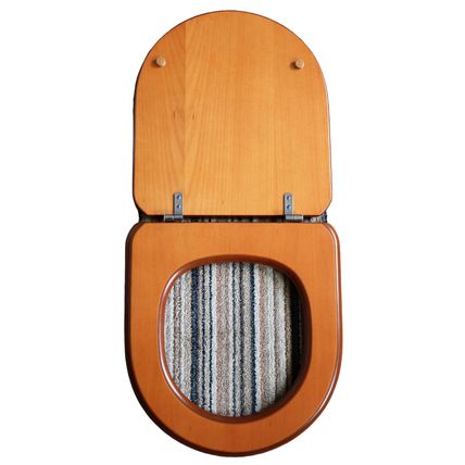 Ideal Standard Brasilia Resin Replica Seat in Cherry effect with Chrome hinges