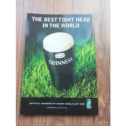 1999 Rugby Union World Cup Semi Final Programme, South Africa vs Australia