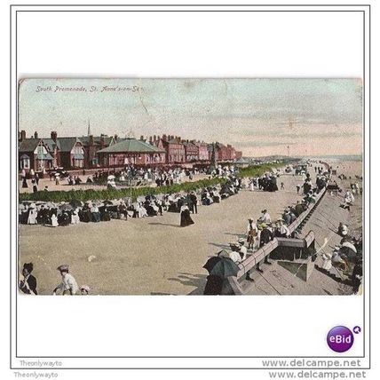 SOUTH PROMENADE, ST ANNES ON SEA, LANCS, ENGLAND, Postcard