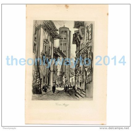CORSO AREZZO, ITALY, BOOK ILLUSTRATION/PRINT, 1904