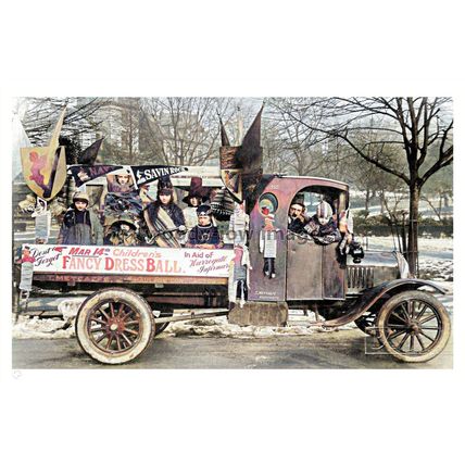 ptc5779 - Yorks. - Metcalfe's Haulage Truck/Childen's Ball, Harrogate print 6x4