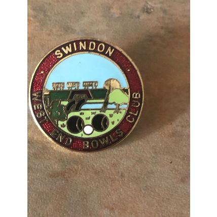 Swindon West End bowls club bowling bowls badge