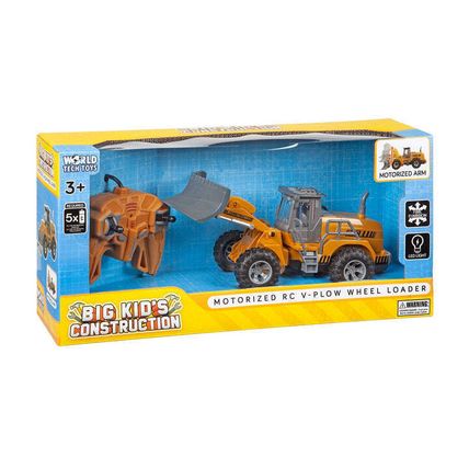 Big Kids Construction 1:30 RC Motorized V Plow Wheel Loader