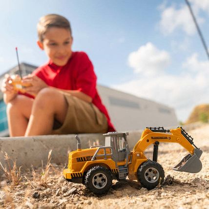 Big Kids Construction 1:30 RC Motorized Excavator Wheel Loader