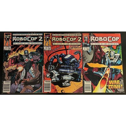 RoboCop 2 #1, 3, 6 1990 Marvel Comics Zayix Comics