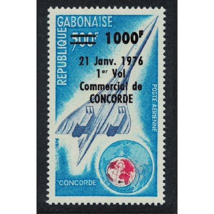 Gabon Concorde's First Commercial Flight 1976 MNH SG#566