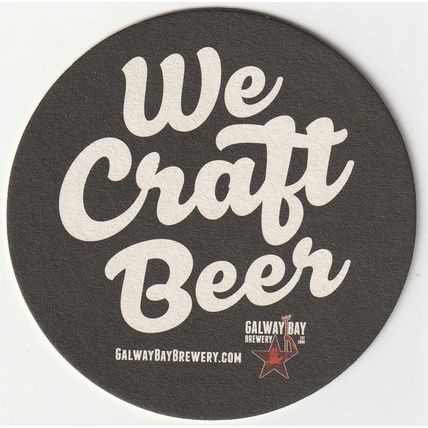BEER MAT - GALWAY BAY BREWERY (IRELAND) - WE CRAFT BEER - (Cat No 004) - (2016)