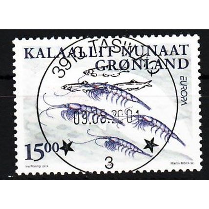 Groenland Europa Cept 2001 gestempeld