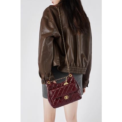 Genuine Leather Women Handbag and Purse Purple
