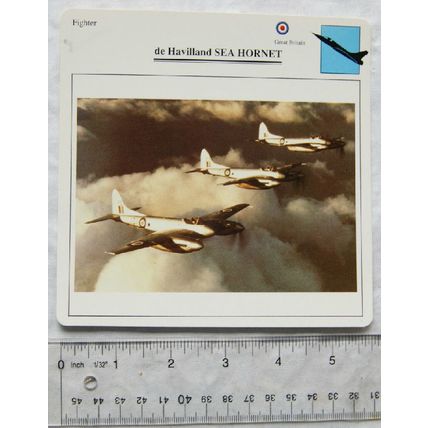 de Havilland Sea Hornet - GB - Fighter - Collectors Club Card