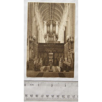 vintage postcard Norwich Cathedral, The Choir and Organ