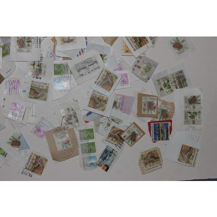 Far East Kiloware on Paper Mainly Large HVs ~160gm over 30 years old see photos