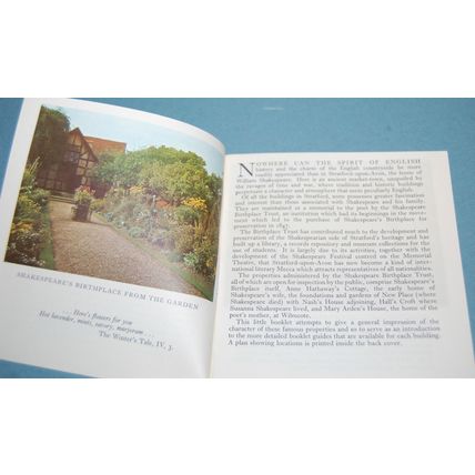The Shakespearian Properties - Levi Fox - Stratford Upon Avon Information 1960s?