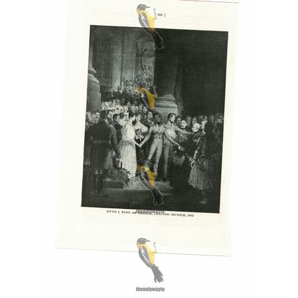 Otto I, King Of Greece Leaving Munich, 1832, Book Illustration (Print), 1935