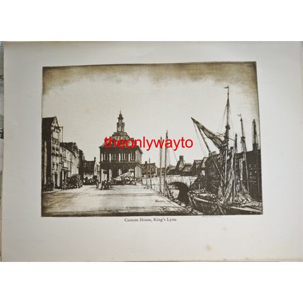Custom House, King,s Lynn, Lincolnshire, Book Illustration (Print), 1936