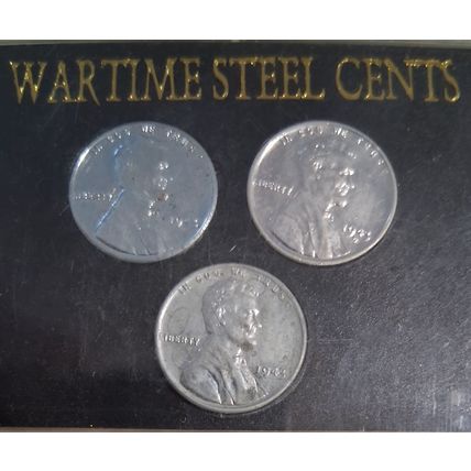 1943 PDS UNCIRCULATED MINT BU Set Lot of War Cents