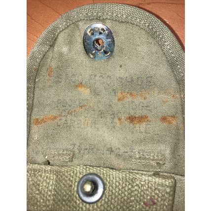 Vintage US M1 Carbine Magazine Belt Pouch made By Saco Moc Shoe 1951 Korean War