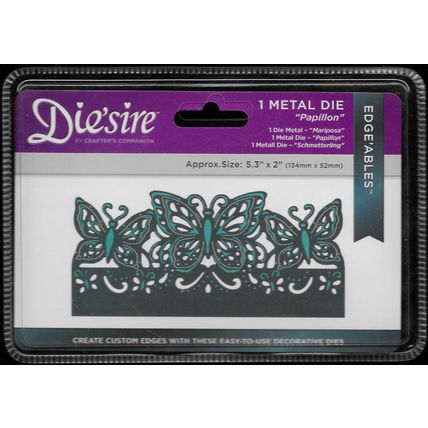 Crafter's Companion. Die'Sire. Papillon Die. Die Cutting Cardmaking Crafts