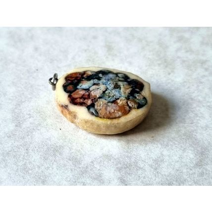 Vintage Scottish Pendant, 1970s Heathergems Necklace Heather Charm, Jewellery