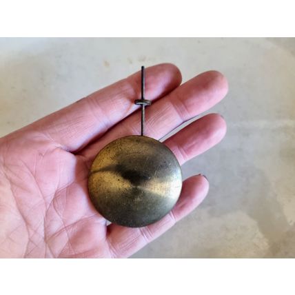 Antique Brass Clock Pendulum | Vintage Timepiece Part | Horological Collectible