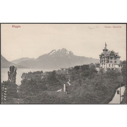 Pension Alpenblick, Weggis, 1906 - Voege AK