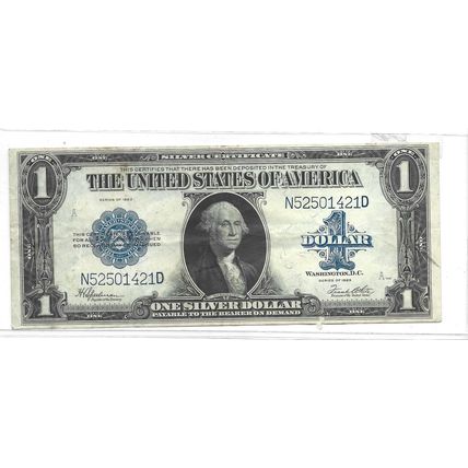 1923 US Large Silver Certificate XF/AU