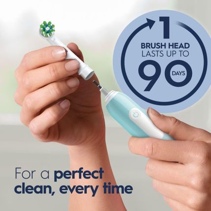 Oral-B Pro 1000 Crossaction Electric Toothbrush, Green