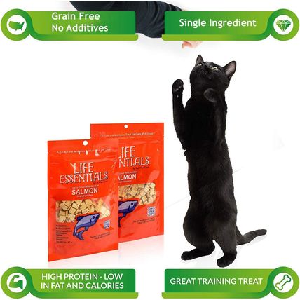LIFE ESSENTIALS by CAT-MAN-DOO All Natural Freeze Dried Wild Alaskan Salmon Trea