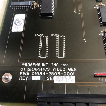 NEW ROSEMOUNT OÍ GRAPHICS VIDEO GEN,PWA 01984-2503-0001 REV G/J,CIRCUIT BOARD,CX