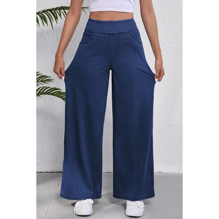 Sail Blue Medium Wash Straight Leg Loose Casual Jeans