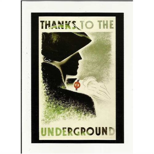LTM130 (1R) LONDON TRANSPORT Thanks To The Undergd. Advert Postcard by LT Museum