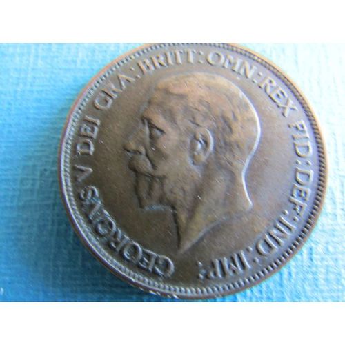 1934 GEORGE V ONE PENNY FREE POST. L