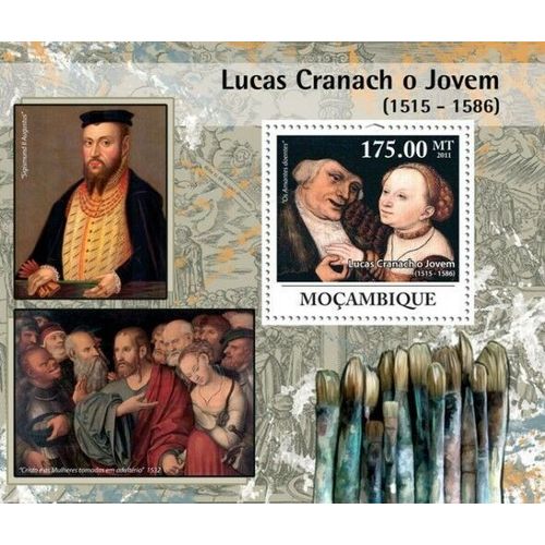 MOZAMBIQUE 2011 SHEET MNH LUCAS CRANACH ART PAINTINGS ARTE PINTURAS 2A