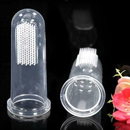 Effective Pet Baby Silicone Finger Toothbrush Dog Oral Hygiene Cleaning Brush