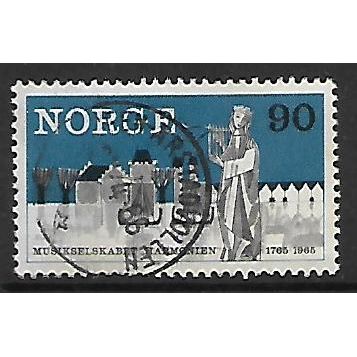 NORWAY 1965 HARMONIEN PHILHARMONIC 90 ORE ST SUNNIVA & BERGEN BUILDING SG576 FU