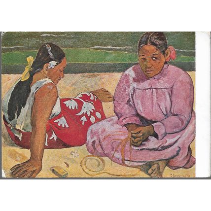 Gauguin, Paul - Women of Tahiti - art postcard (Louvre)