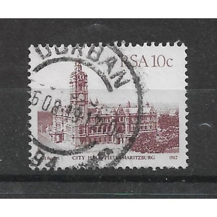 SouthAfrica.SG520a 10c City Hall,Pietermariztburg.Type Unchecked.F/Used.Sept21d