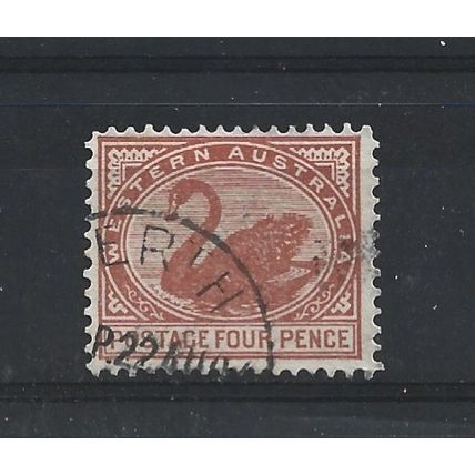 WesternAustralia.SG119 4d Chestnut.Fine Used.Oct24