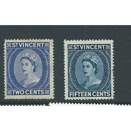st.vincent stamps sg190 sg 190 sg195 sg 195 used