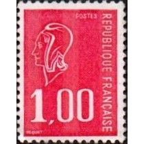 France 1.00e Value. Unfranked, No Gum .