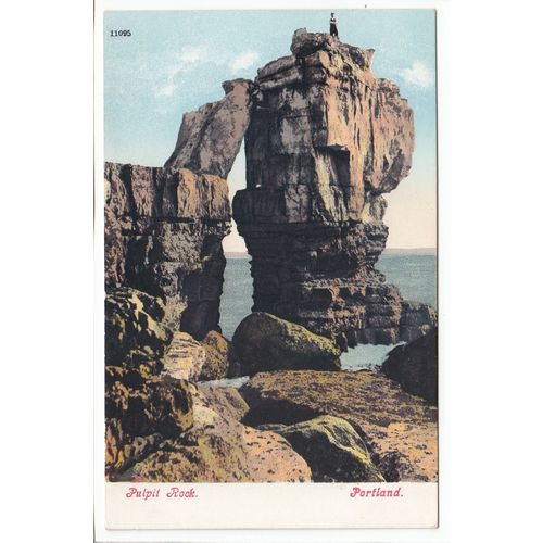 Pulpit Rock Portland Postcard Dorset 11095