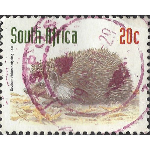 SOUTH AFRICA, MAMMAL, South African Hedgehog, white 1998, 20c, #3