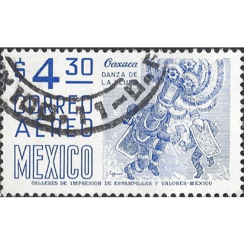 MEXICO, Oaxaca, Feather Dance, blue 1975, $4.30, #2