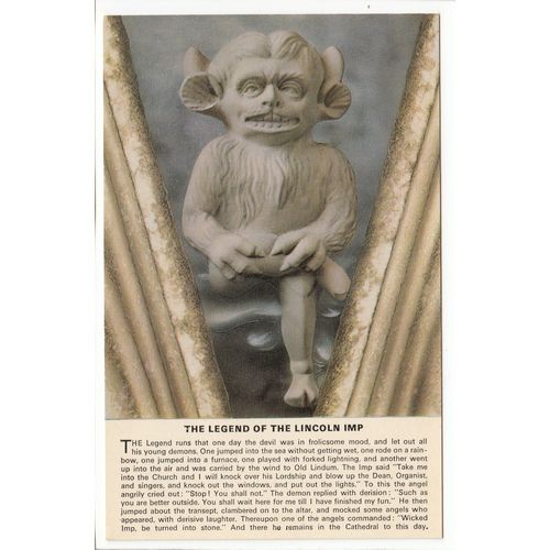 The Legend of the Lincoln Imp Postcard 121