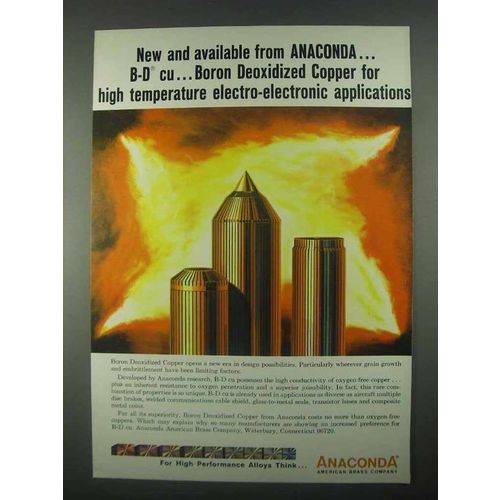 1967 Anaconda Boron Deoxidized Copper Ad