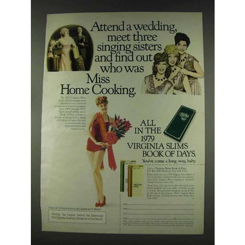 1978 Virginia Slims Cigarettes Ad - Attend a Wedding
