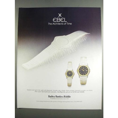 1984 Ebel Watches Ad - The Architects of Time